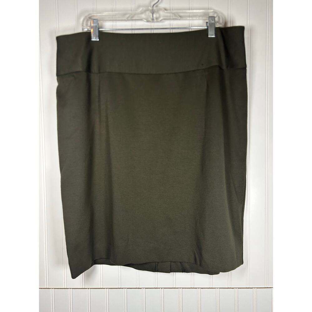 Lane Bryant i’m green Pencil short Skirt Workwear Rayon spanks Plus Size 18